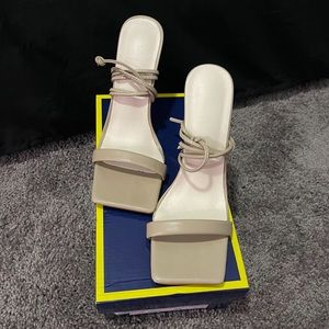Beige/tan women heels
